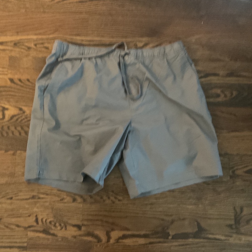 Banana Republic Mens Pull-On Shorts Grey Elastic Waist Drawstring XL New